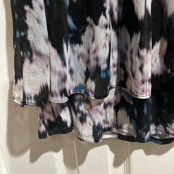 Sleeveless Top Flowing Simply Vera Sz S Purple Blue Gray flattering fit - Picture 5 of 14